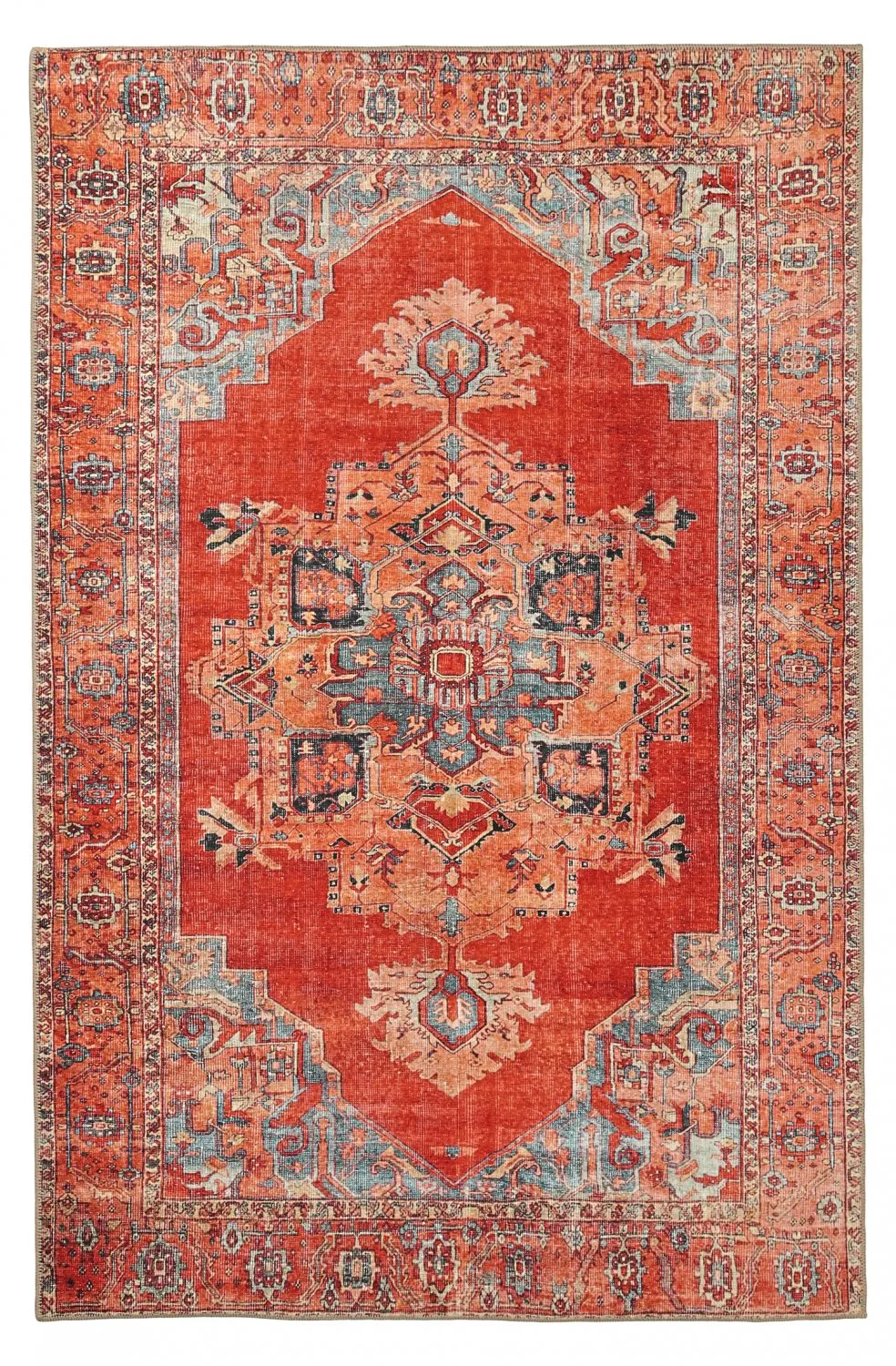 Tapis tissé à plat - Madevan (rouge)
