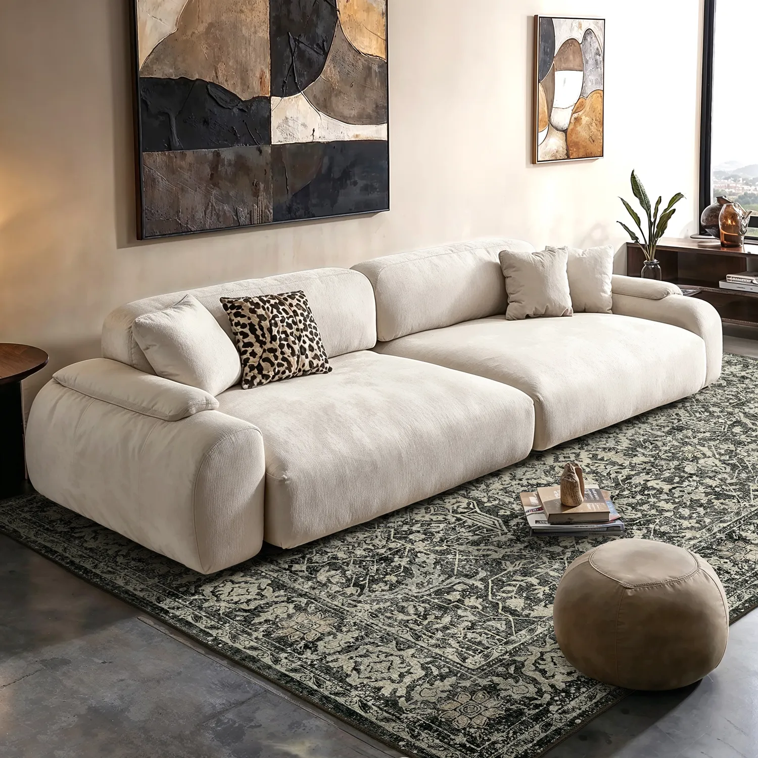 Tapis tissé à plat - Meralis (noir)