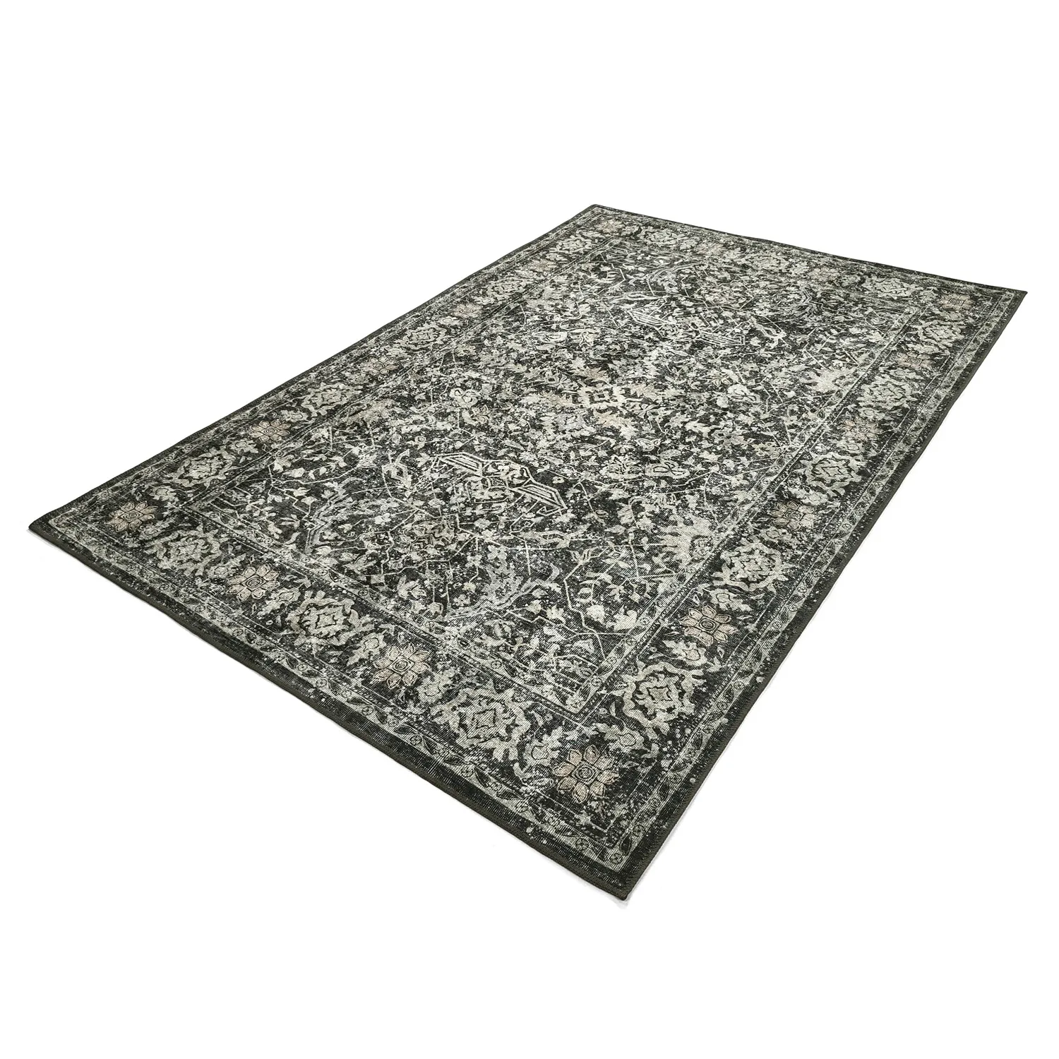 Tapis tissé à plat - Meralis (noir)