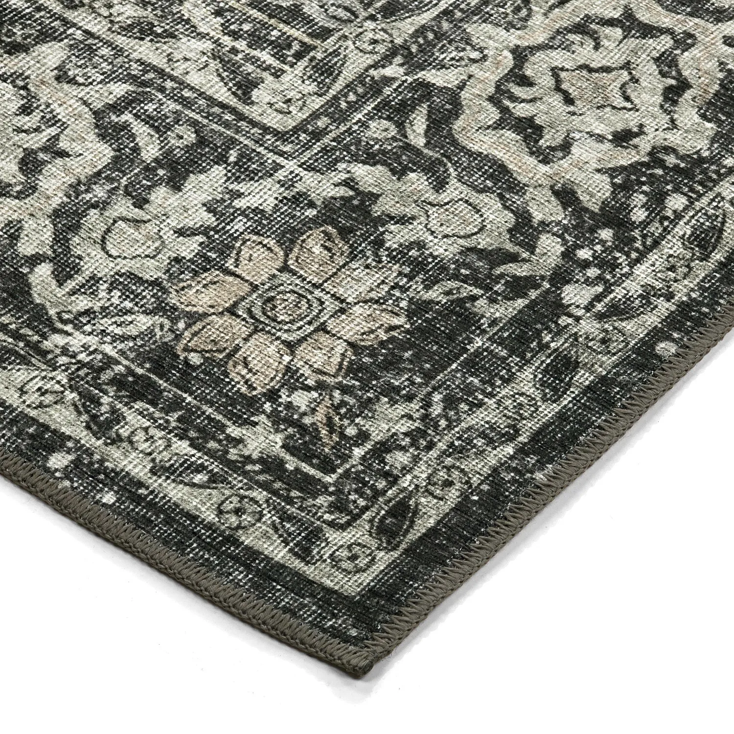 Tapis tissé à plat - Meralis (noir)