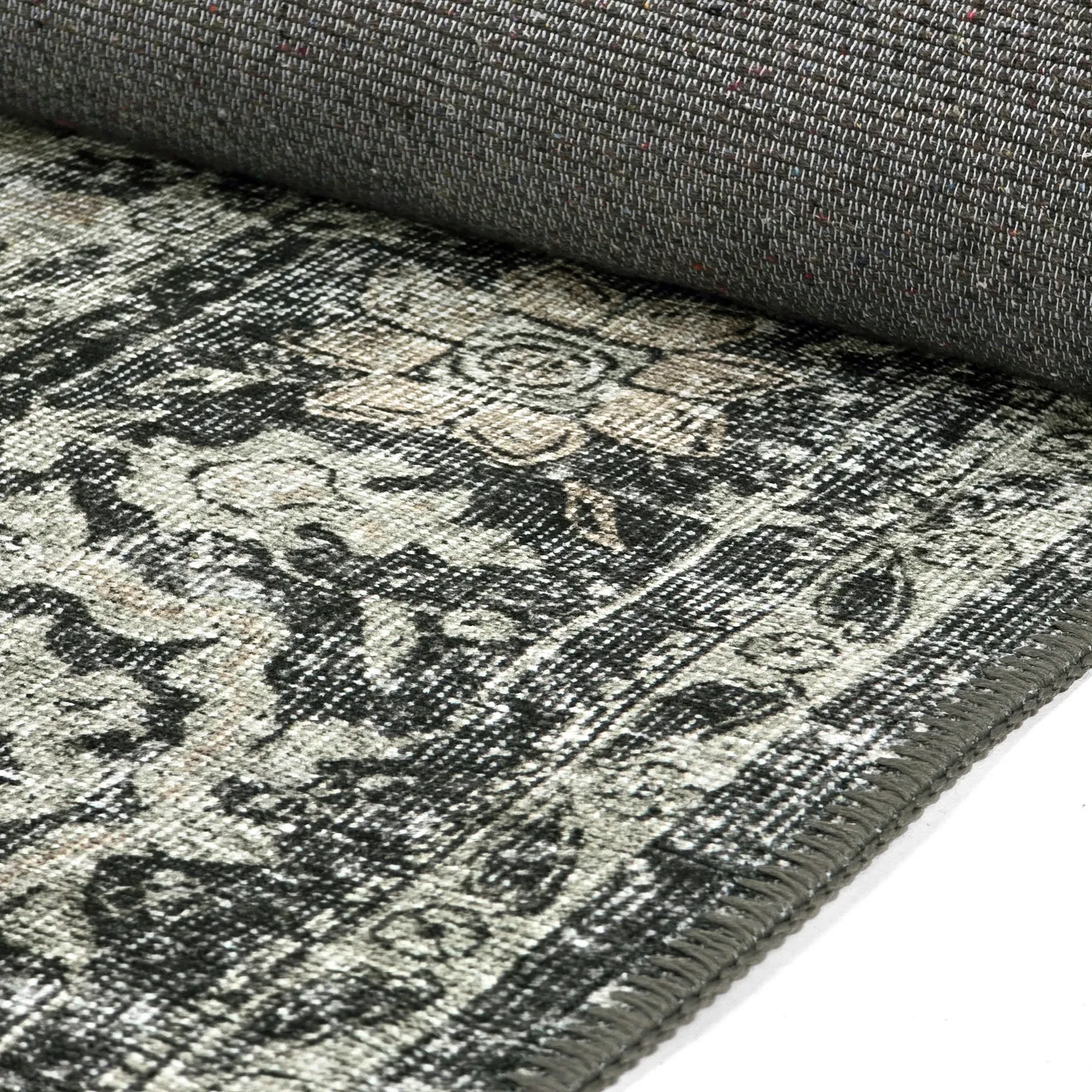 Tapis tissé à plat - Meralis (noir)