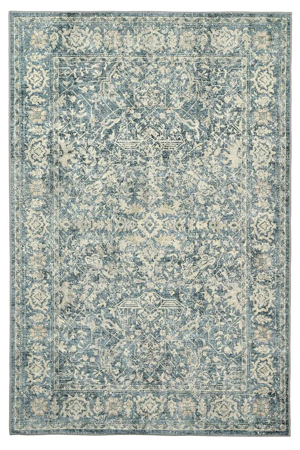 Tapis tissé à plat - Meralis (bleu)