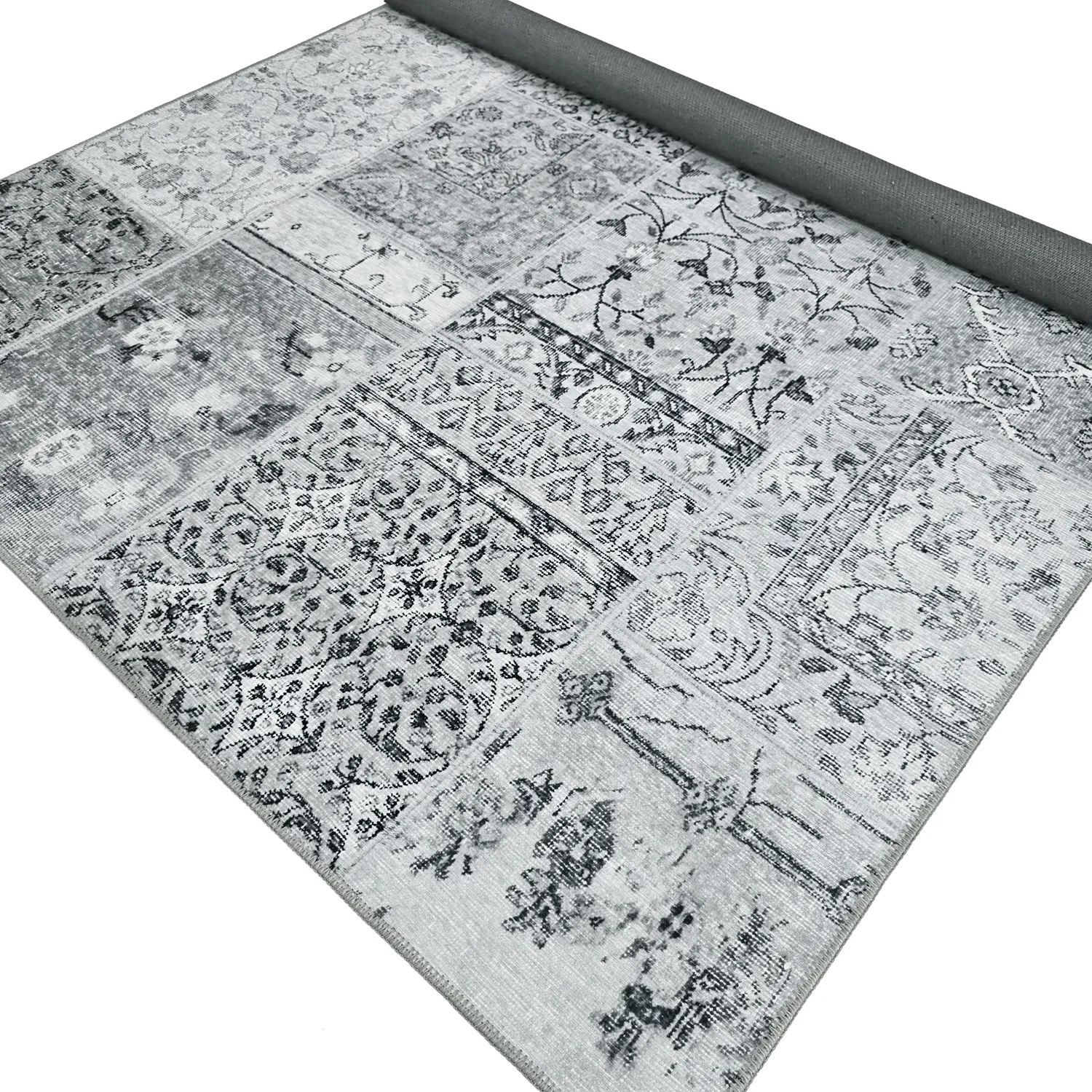 Tapis tissé à plat - Myrina (gris)