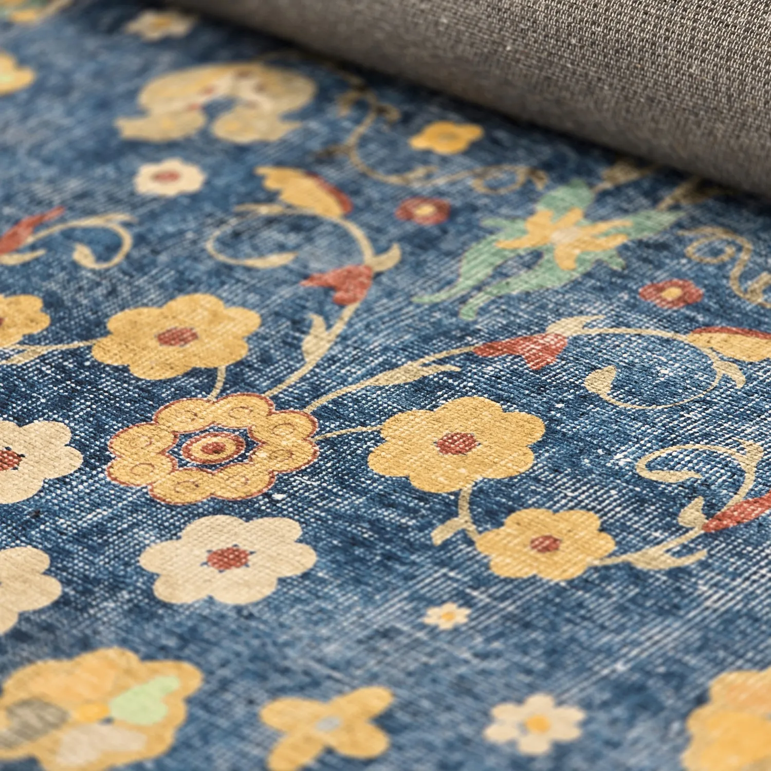 Tapis tissé à plat - Nabilar (bleu)