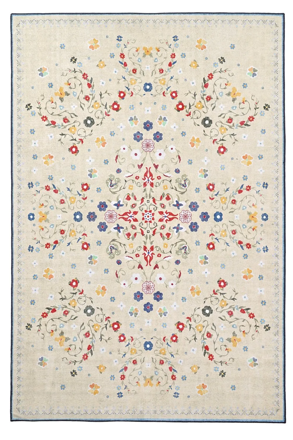 Tapis tissé à plat - Nabilar (crème)