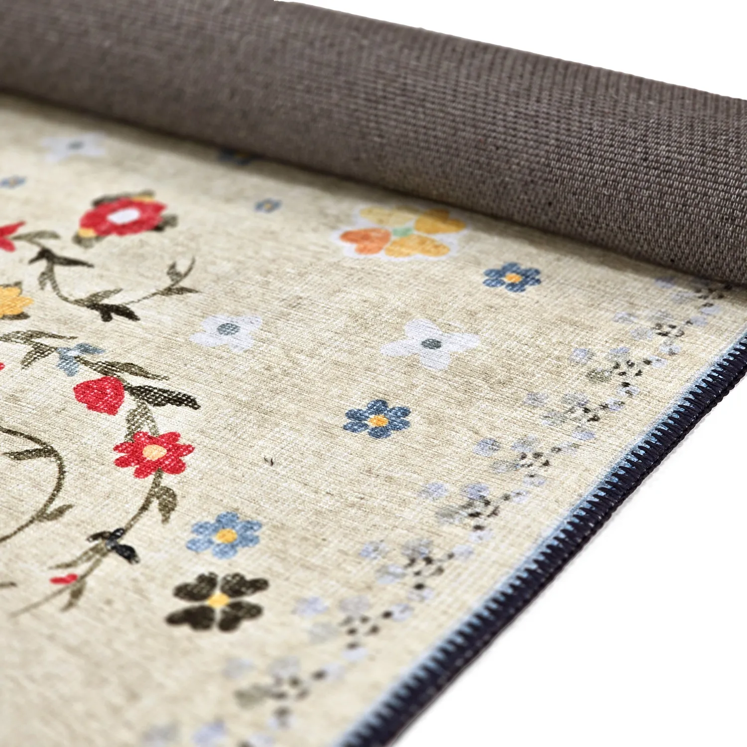Tapis tissé à plat - Nabilar (crème)