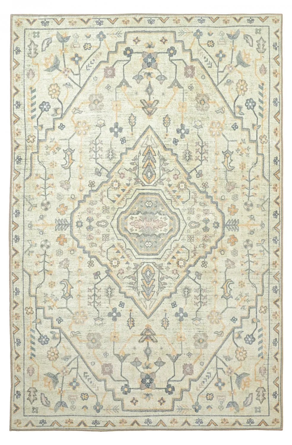 Tapis tissé à plat - Nahla (crème)