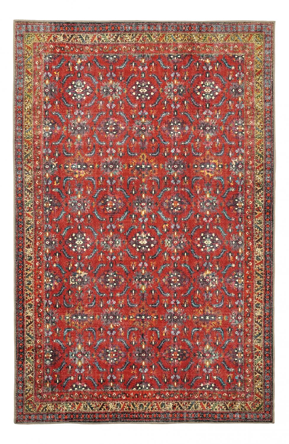 Tapis tissé à plat - Omarien (rouge)