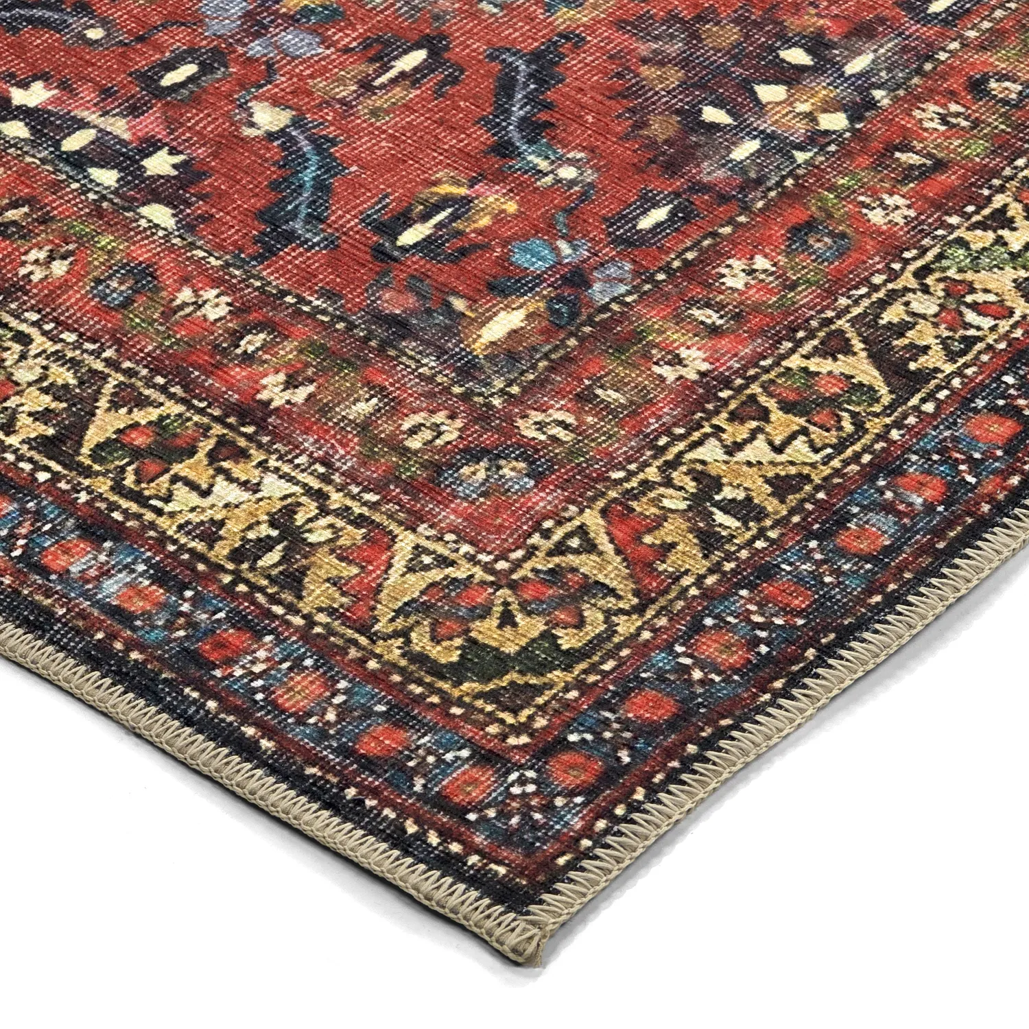 Tapis tissé à plat - Omarien (rouge)