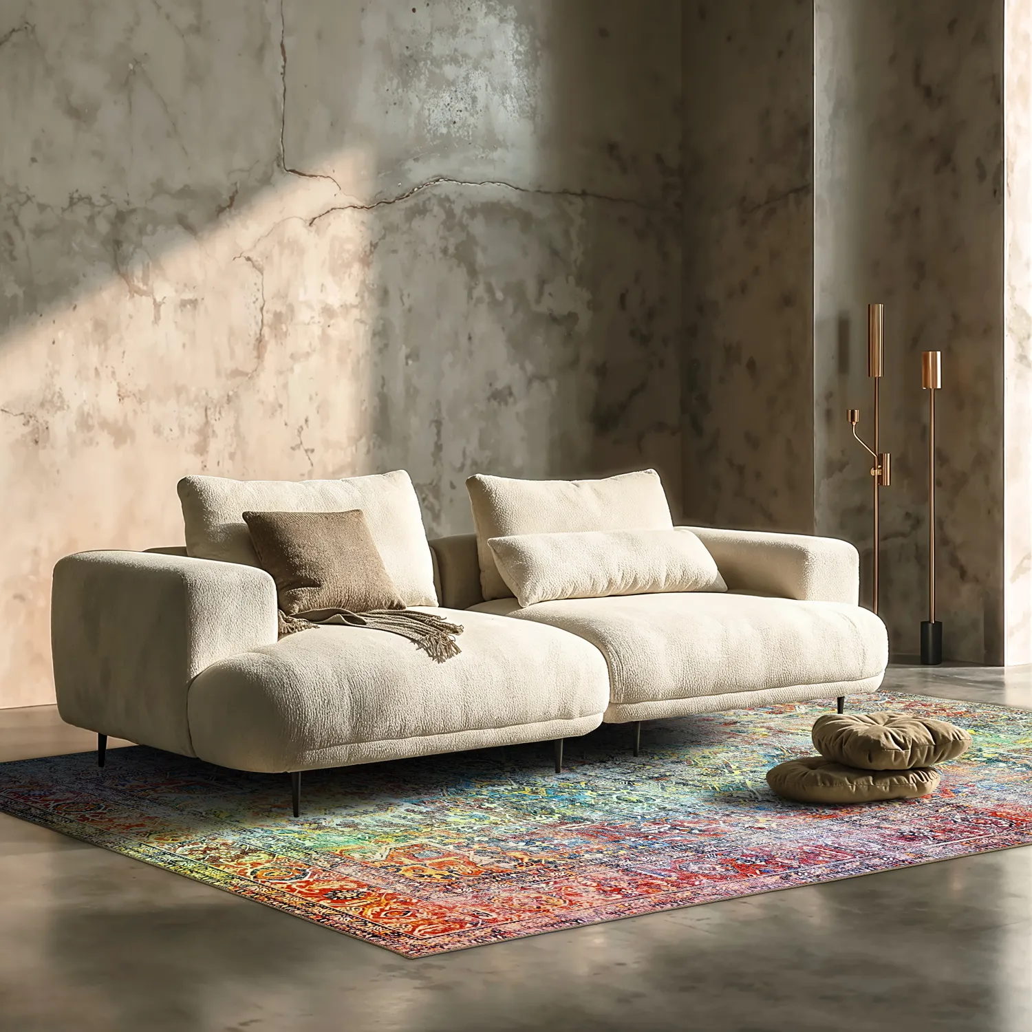Tapis tissé à plat - Oriental Rainbow (multicolore)