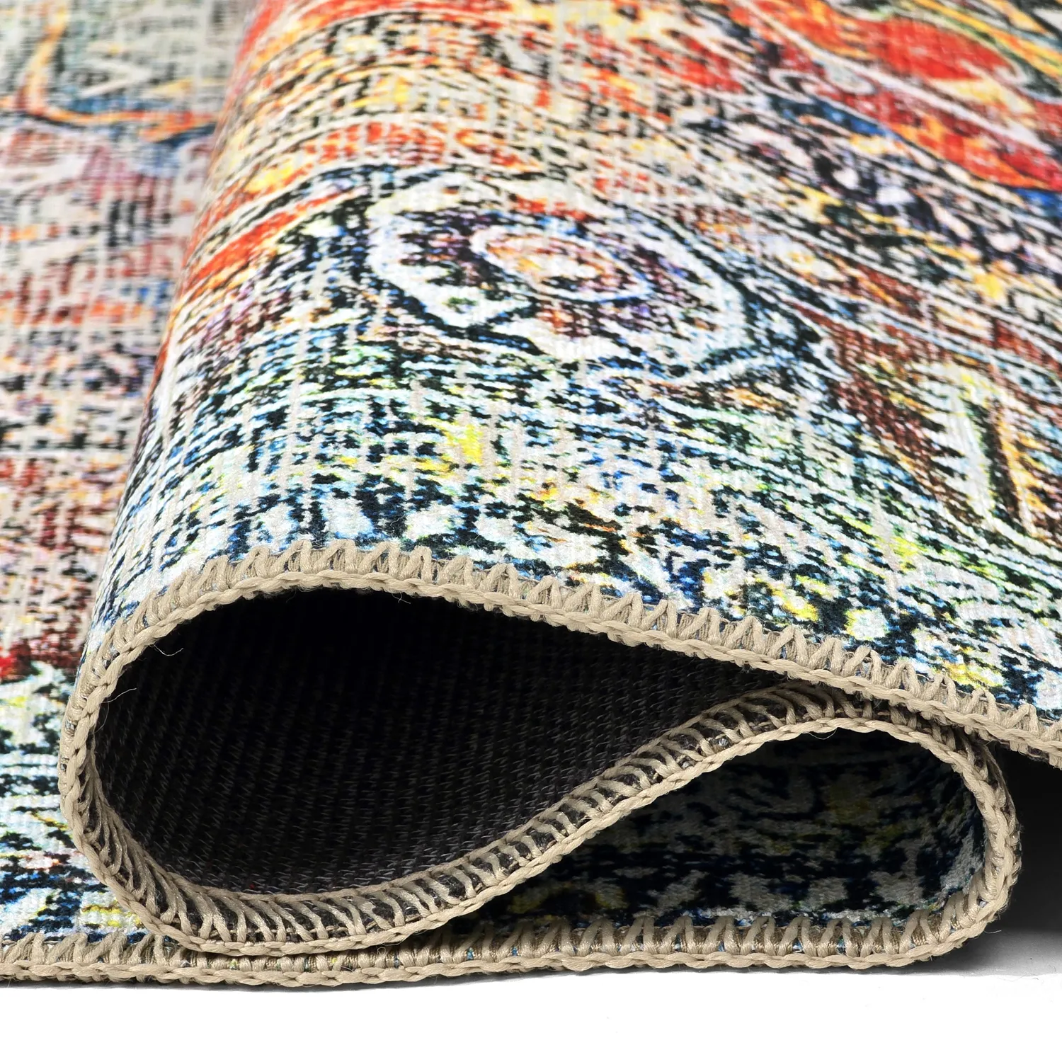 Tapis tissé à plat - Oriental Rainbow (multicolore)