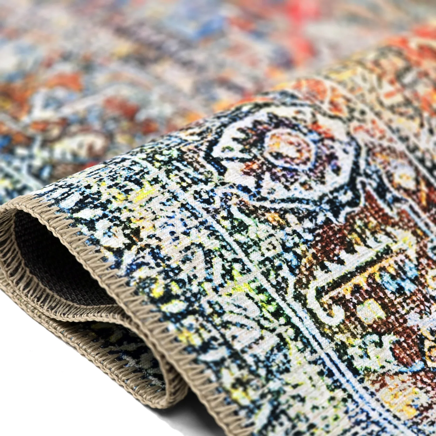 Tapis tissé à plat - Oriental Rainbow (multicolore)