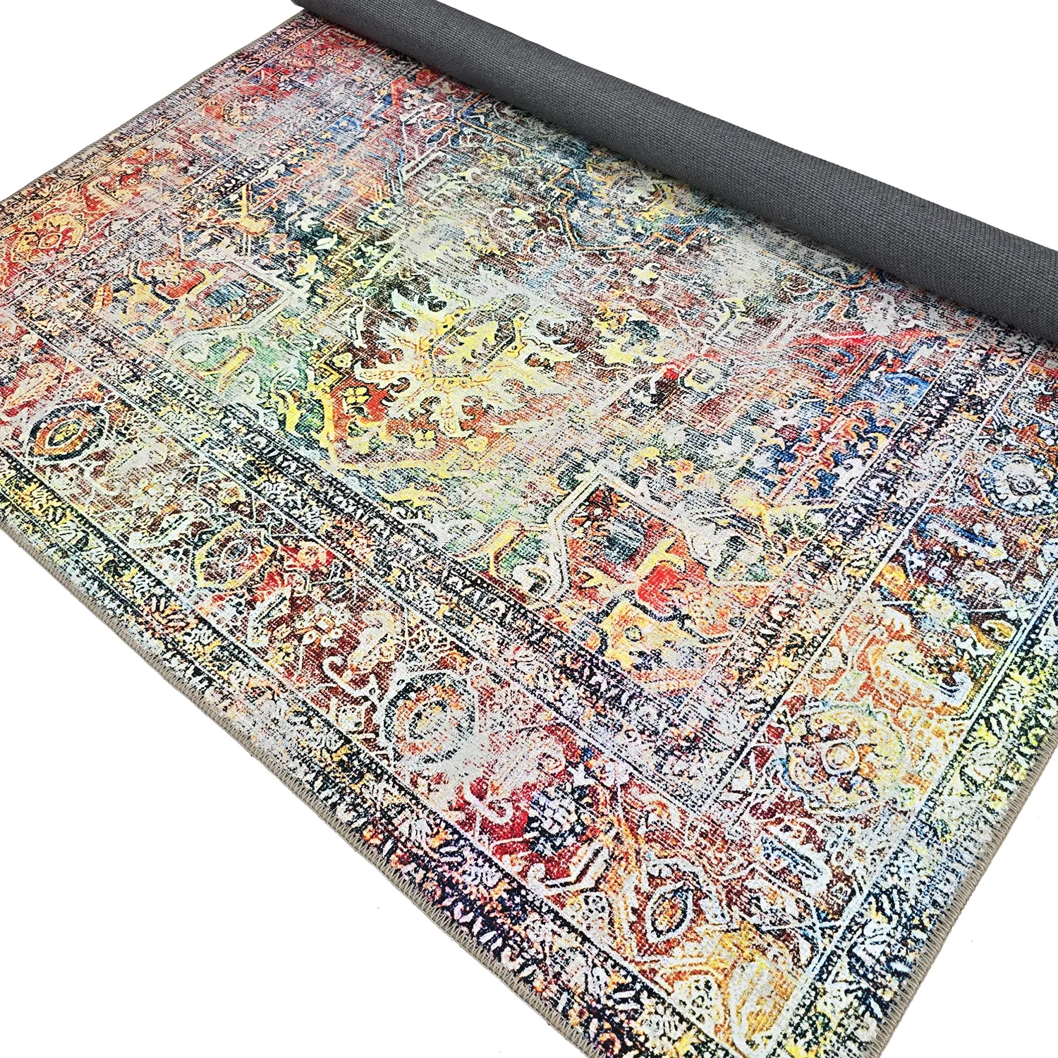 Tapis tissé à plat - Oriental Rainbow (multicolore)