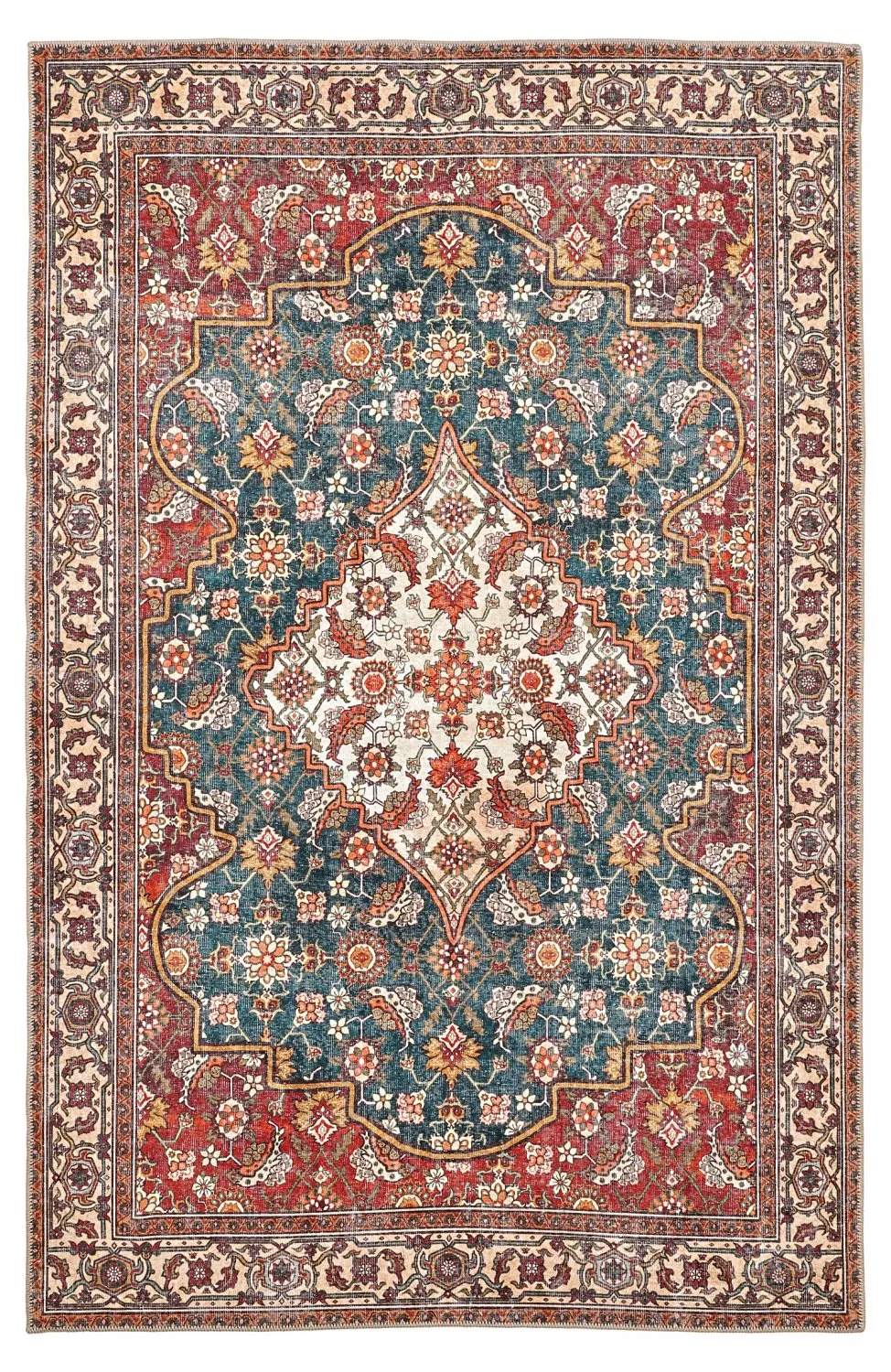 Tapis tissé à plat - Samaria (rouge)