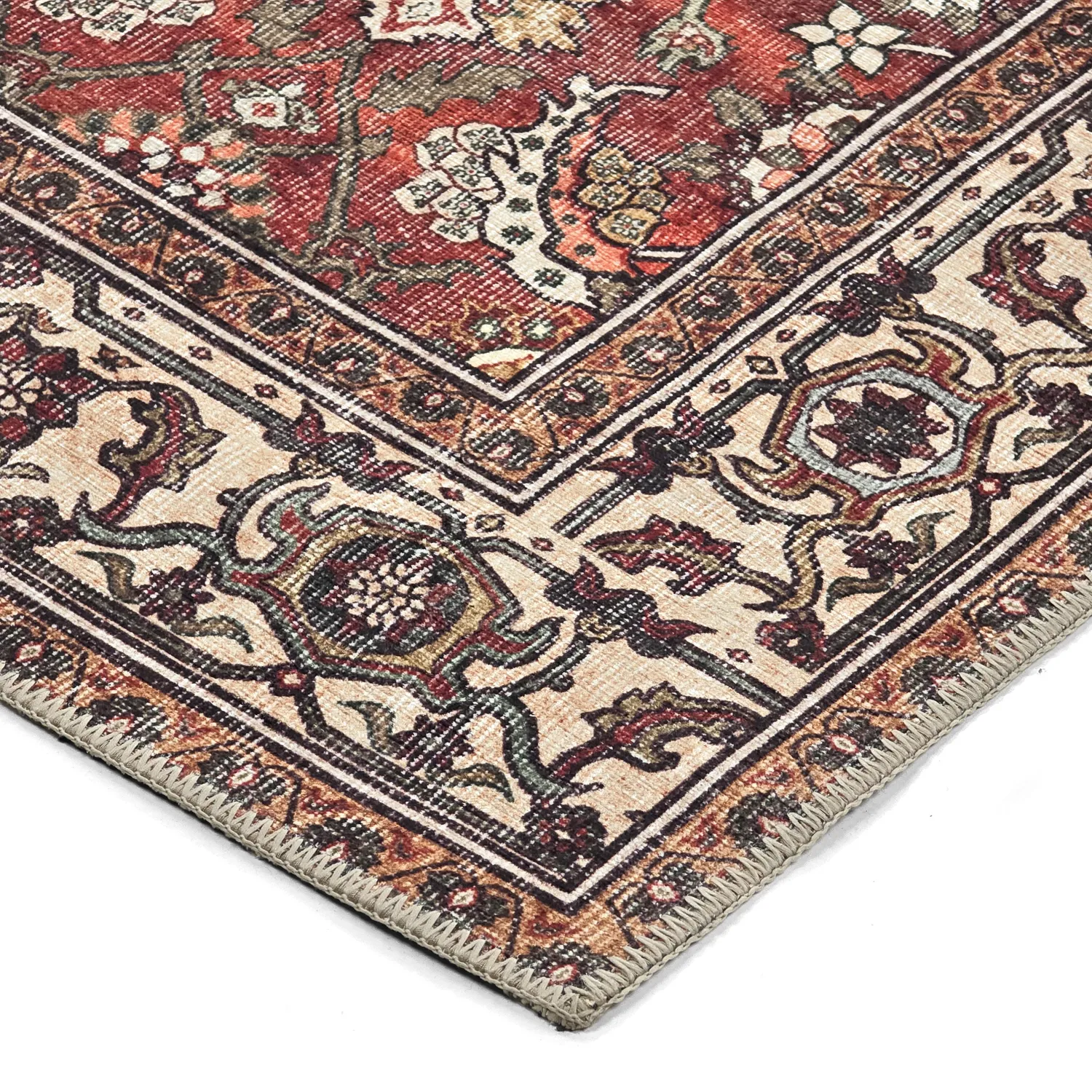 Tapis tissé à plat - Samaria (rouge)