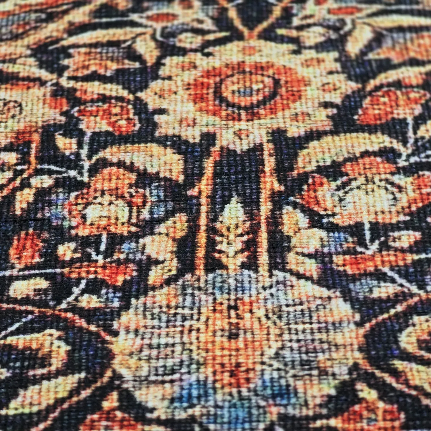 Tapis tissé à plat - Selamira (bleu/multicolore)