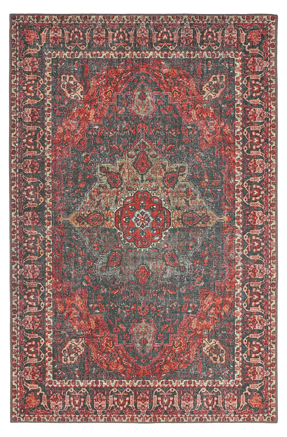 Tapis tissé à plat - Velamir (rouge)