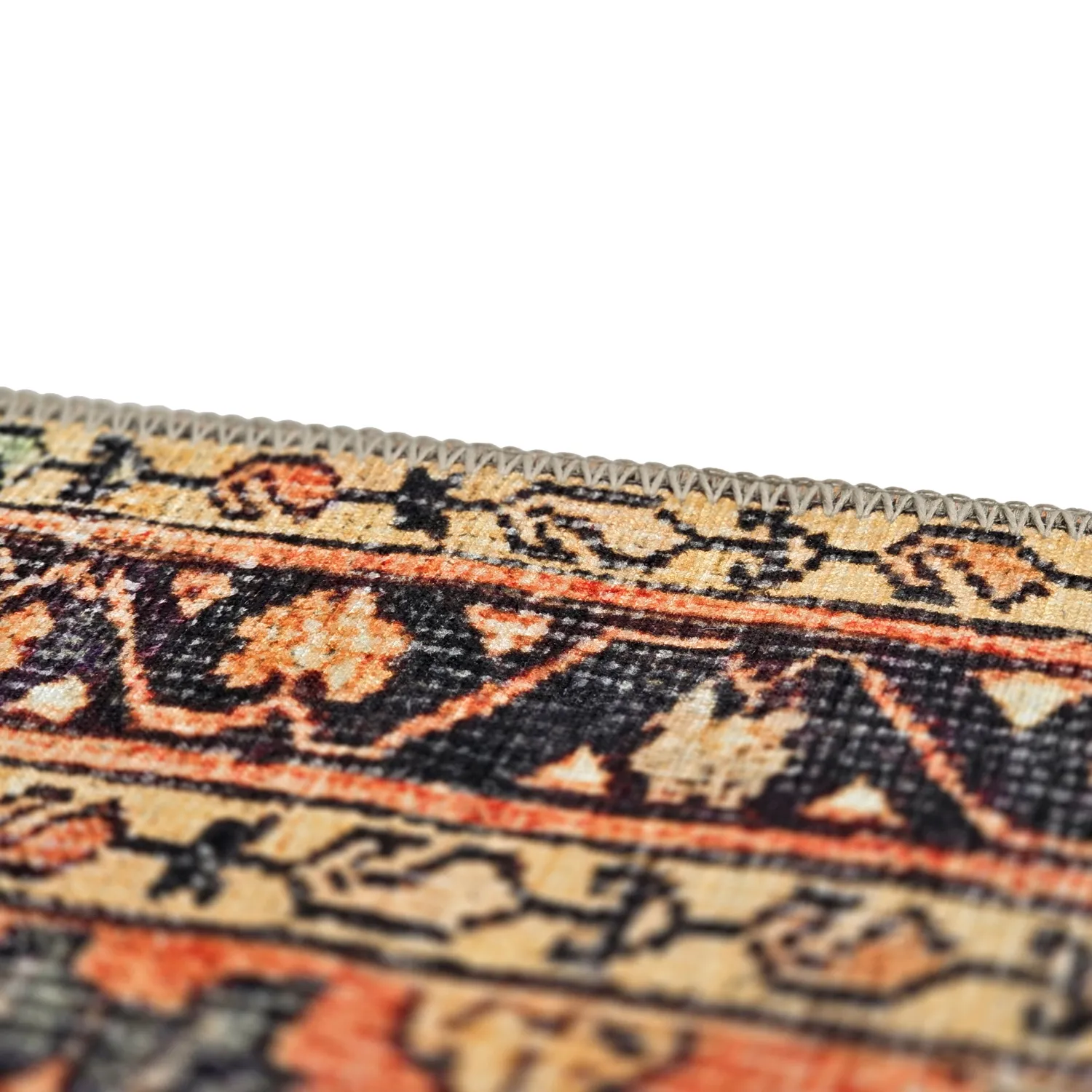 Tapis tissé à plat - Yasirah (orange)