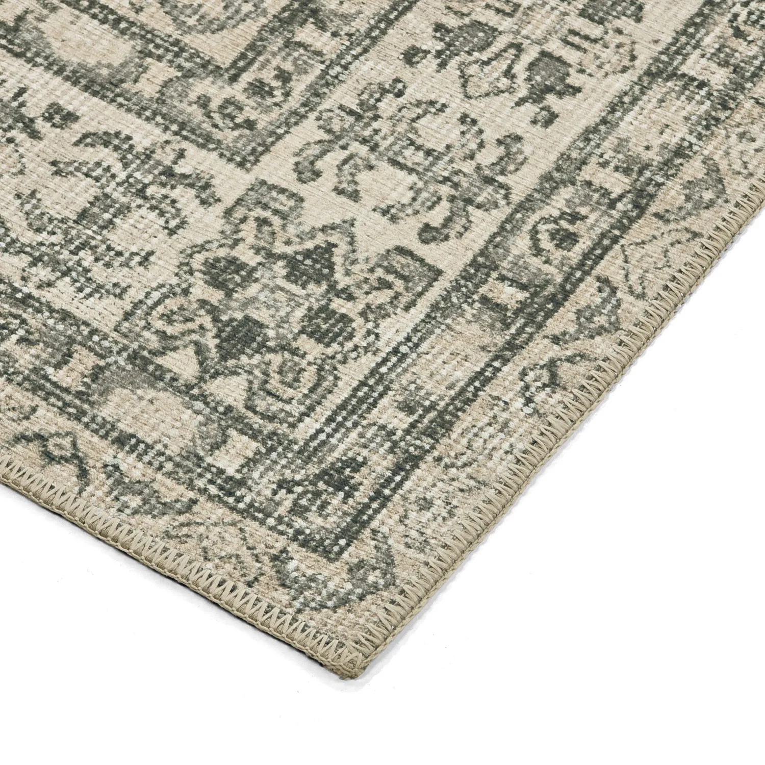 Tapis tissé à plat - Zuleina (vert)