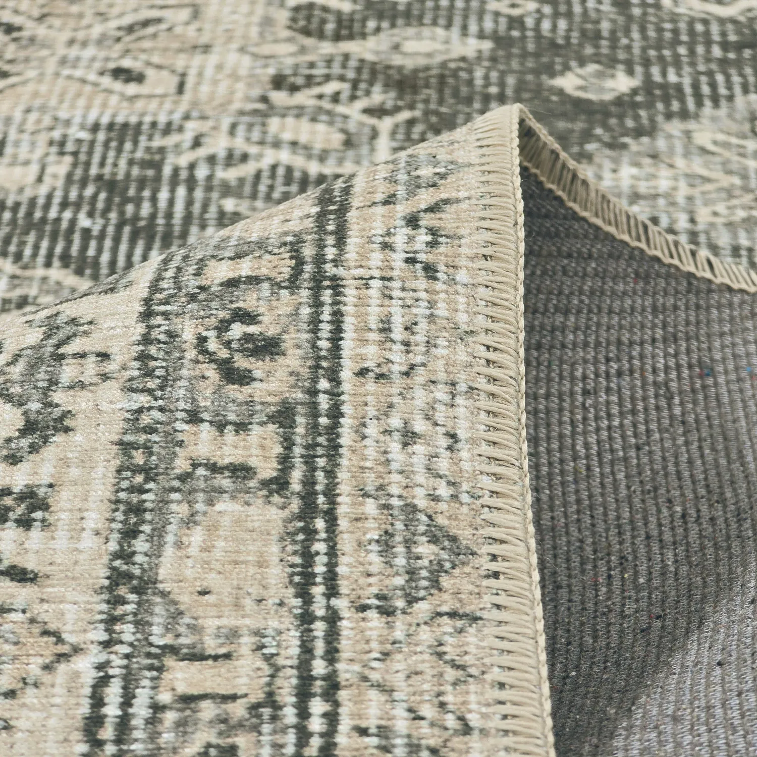 Tapis tissé à plat - Zuleina (vert)