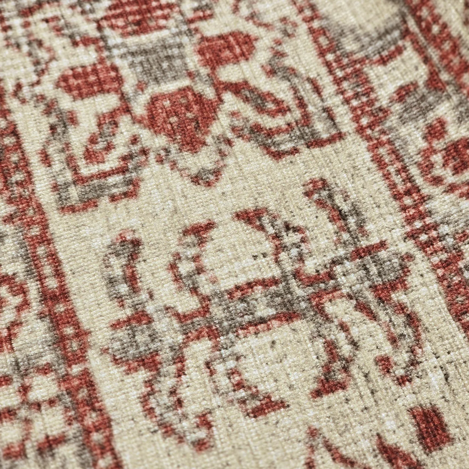 Tapis tissé à plat - Zuleina (rouge)