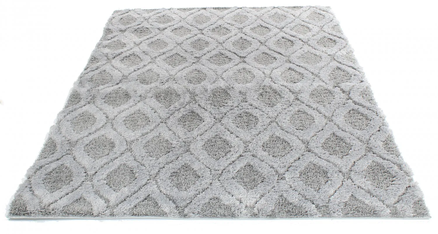 Tapis à poils longs - Everett (gris)