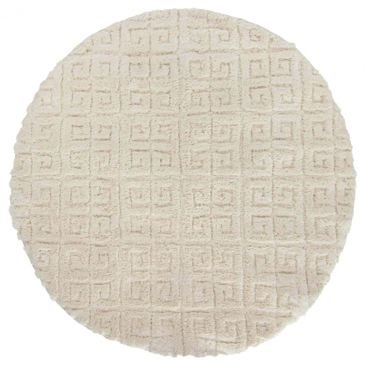 Tapis ronds - Parlos (blanc cassé)