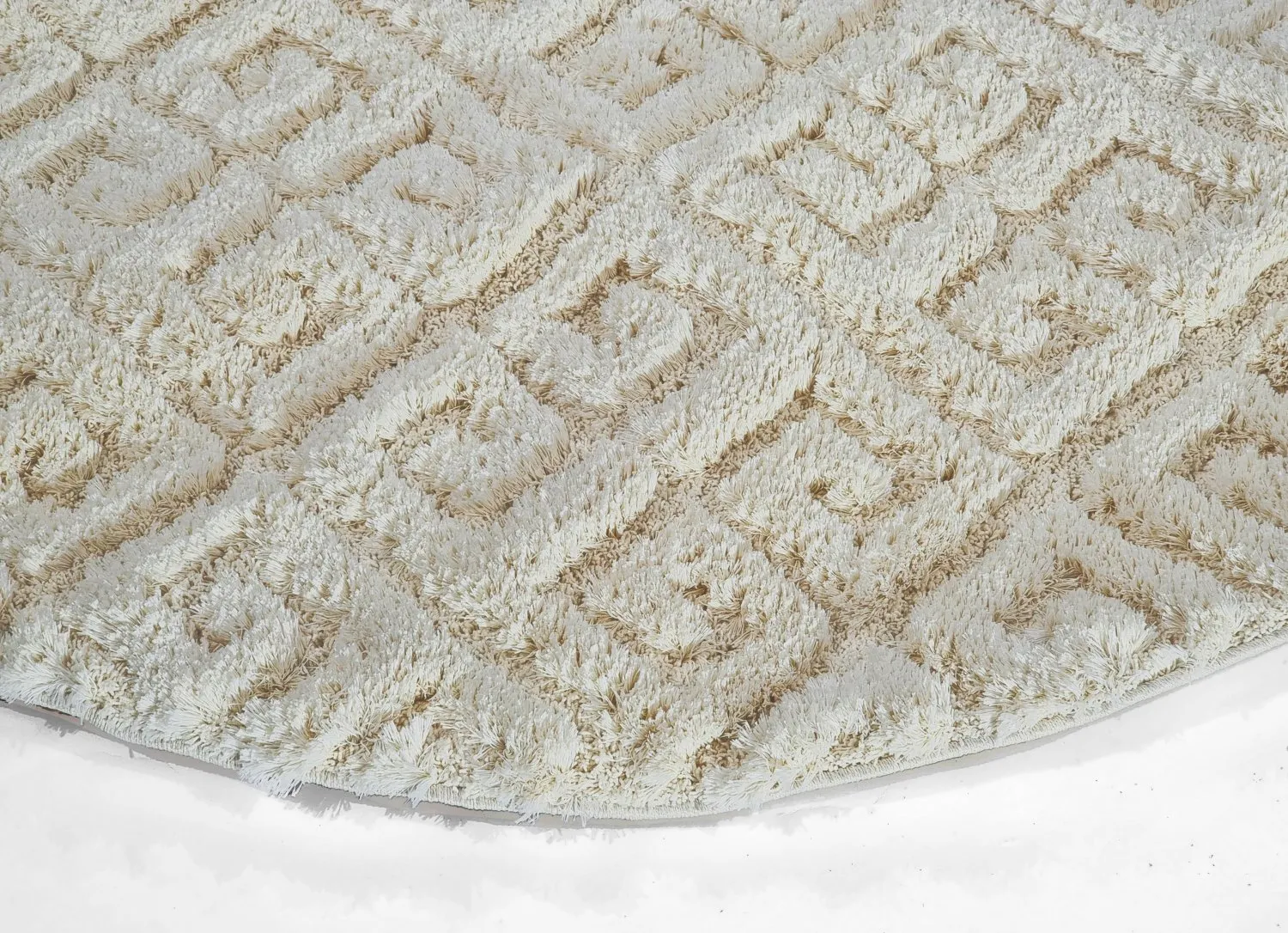 Tapis ronds - Parlos (blanc cassé)