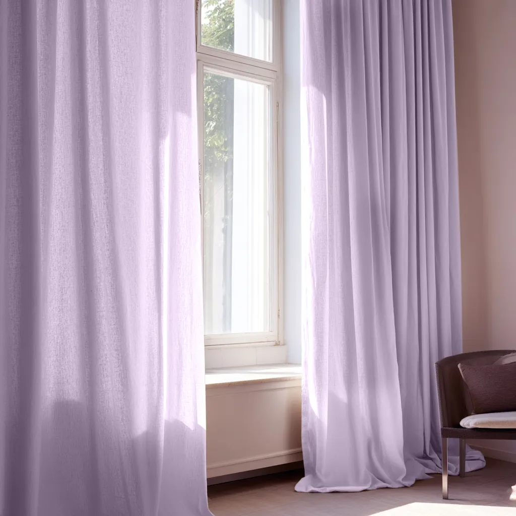 Rideaux - Rideau imitation lin Andrada (violet)