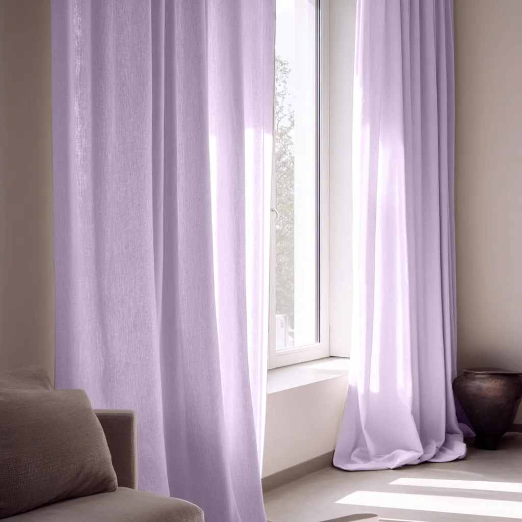 Rideaux - Rideau imitation lin Andrada (violet)