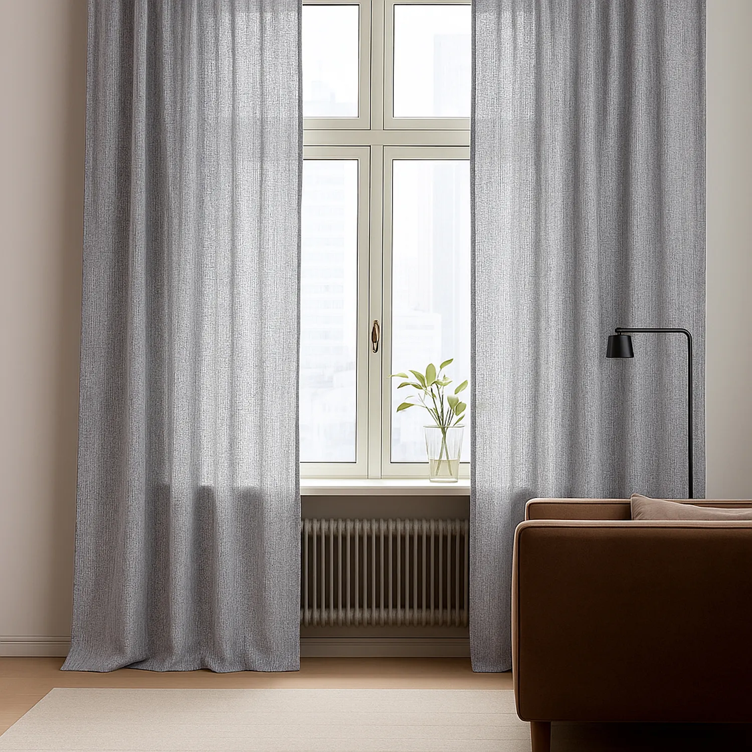 Rideaux - Rideau en lin Cosmina (gris)