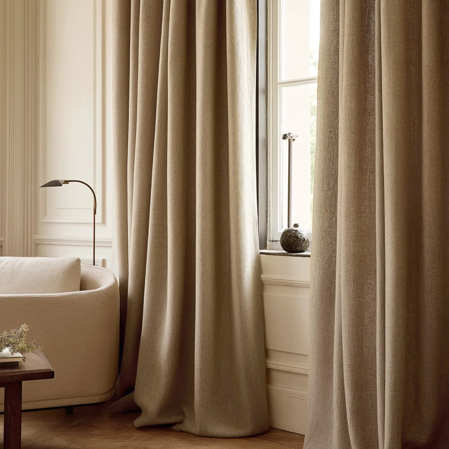 Rideaux - Rideau en lin Melania (marron)