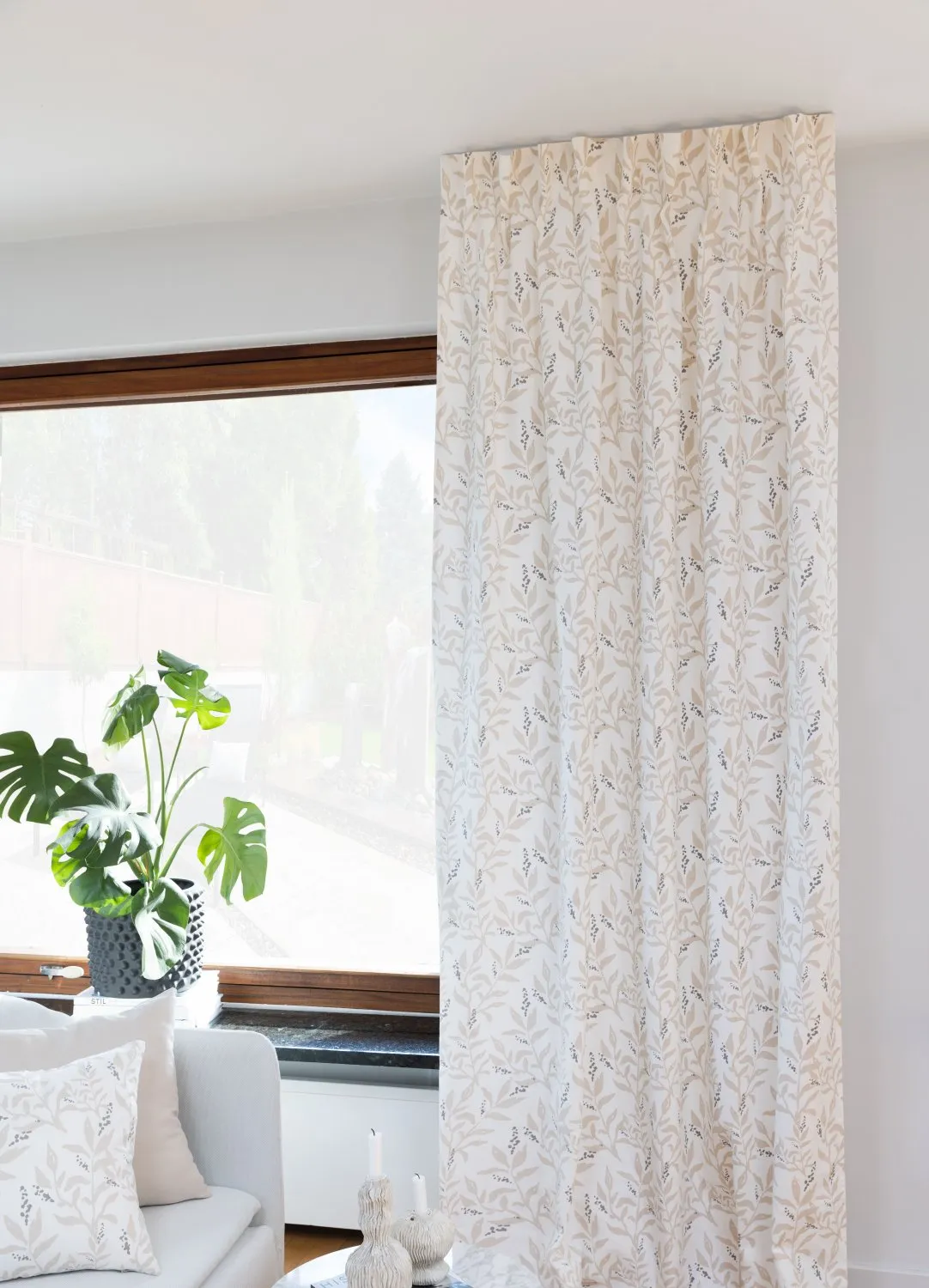 Rideaux - Rideau en coton Katri (beige)