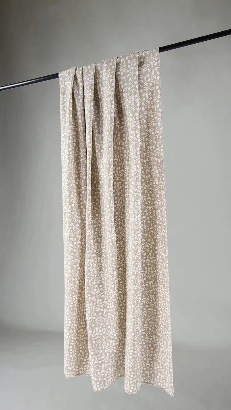 Rideaux - Rideau en coton Sari (sable)