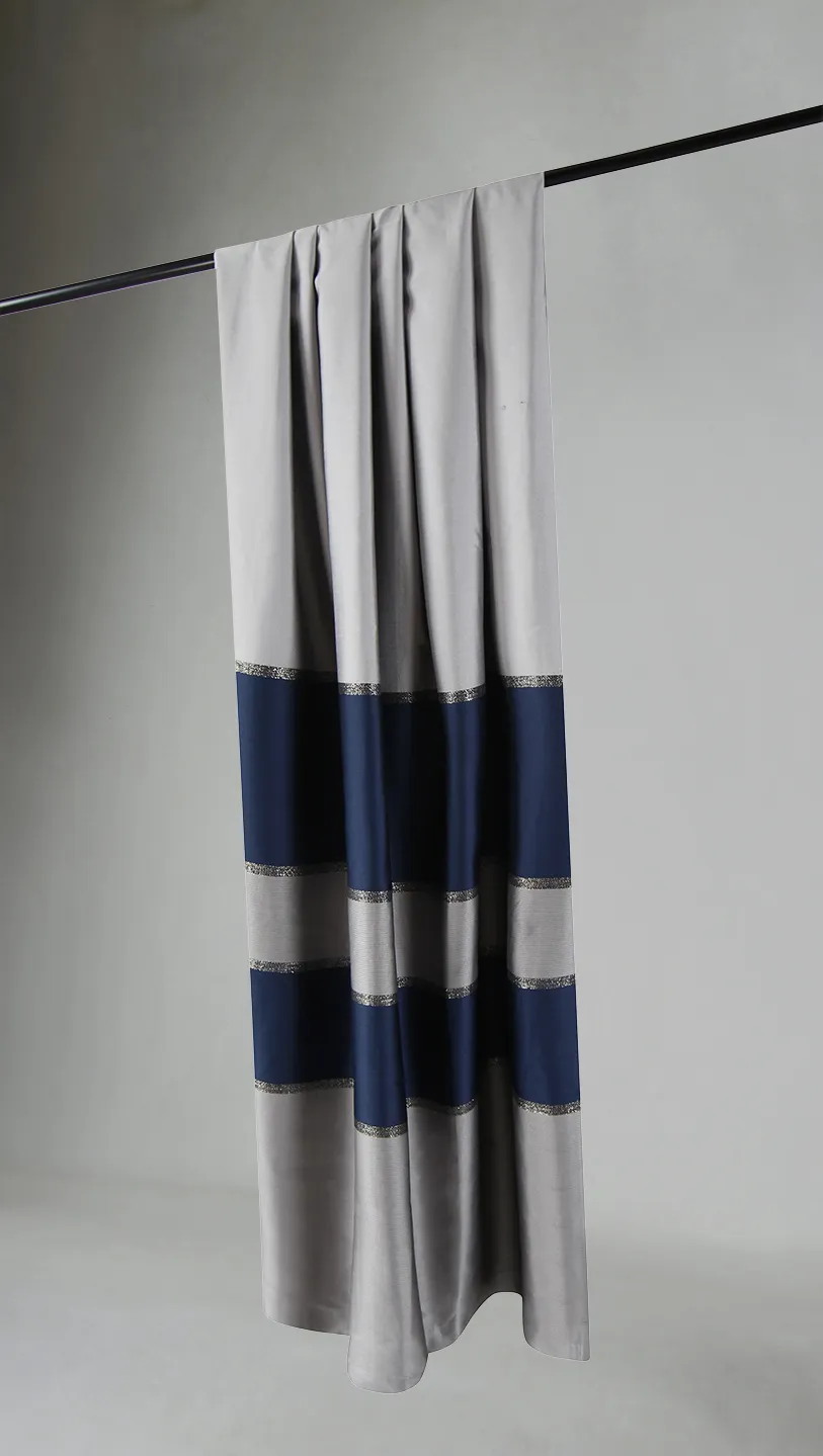 Rideau - Austin (gris/bleu)