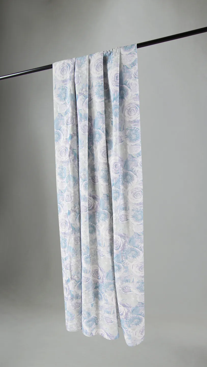 Rideaux - Rideau en coton Soft (bleu)