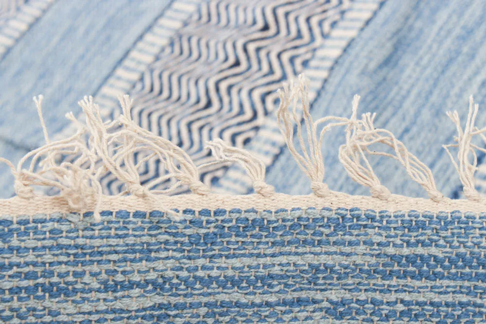 Tapis patchwork - Havtorn (bleu)