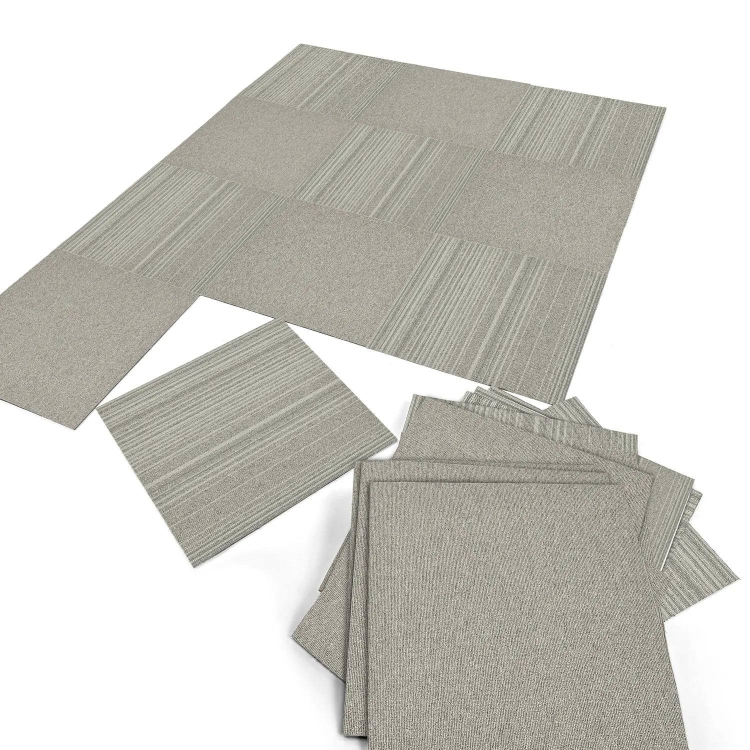 Moquette - Almeria Dalles textiles 24 unités (gris)