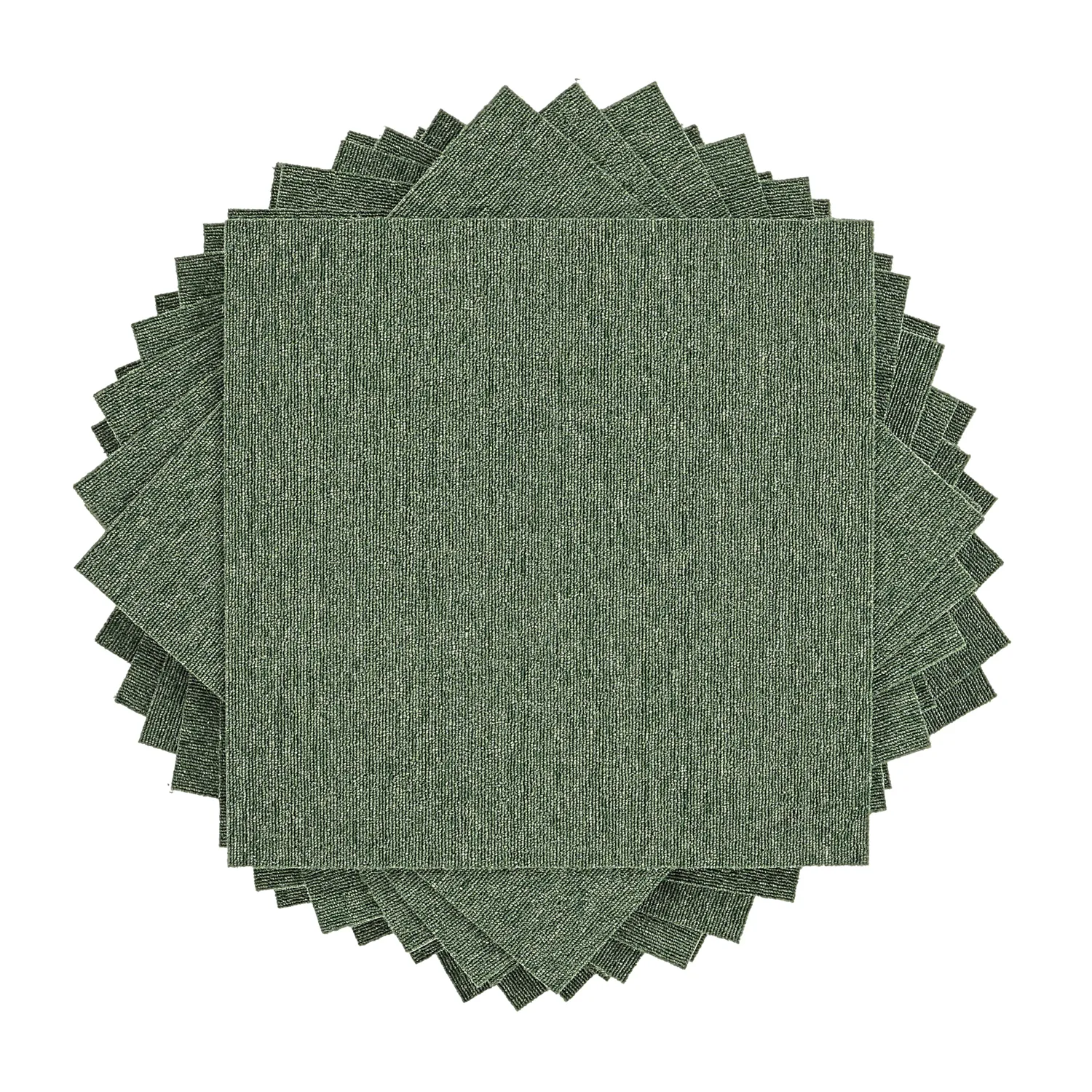 Moquette - Almeria Dalles textiles 24 unités (vert)