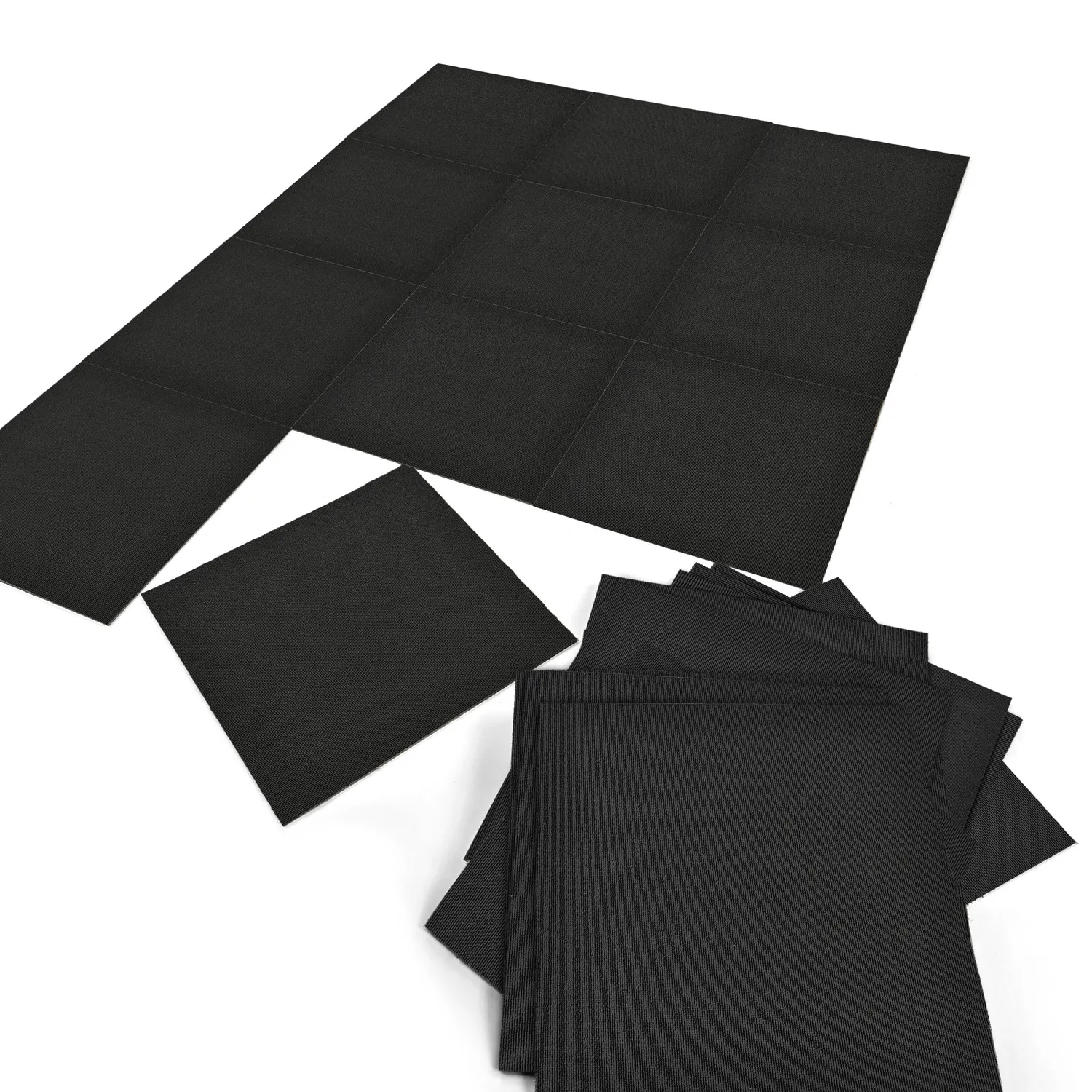 Moquette - Almeria Dalles textiles 24 unités (noir)