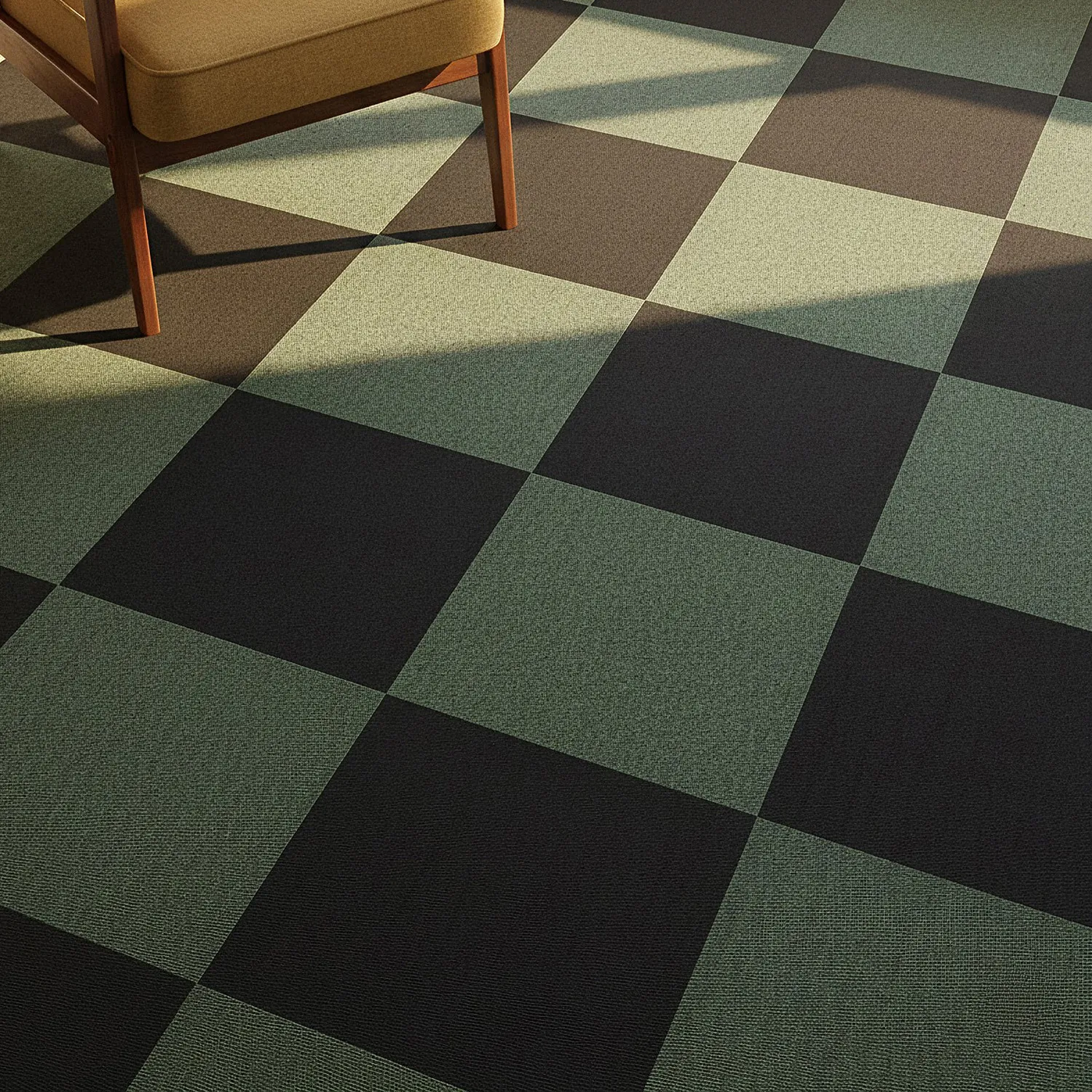 Moquette - Almeria Dalles textiles 24 unités (noir)