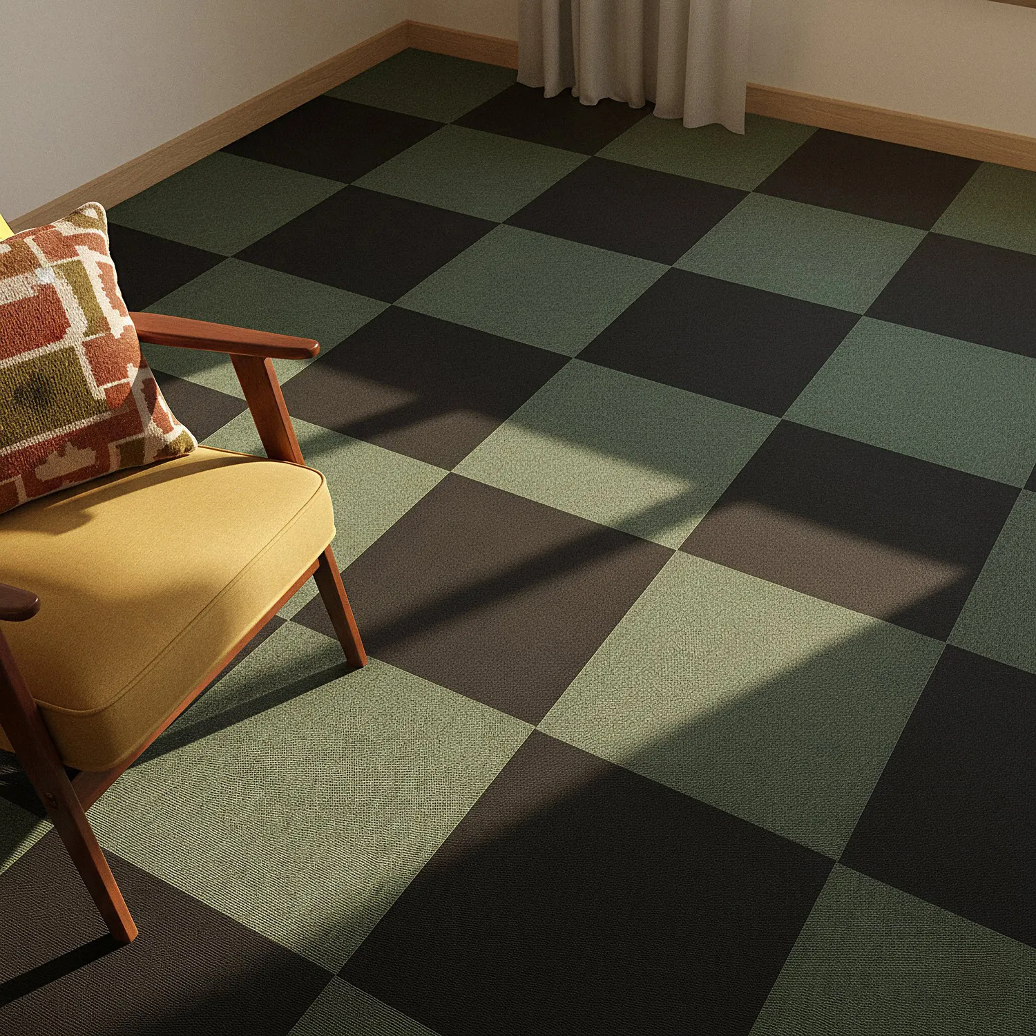 Moquette - Almeria Dalles textiles 24 unités (noir)