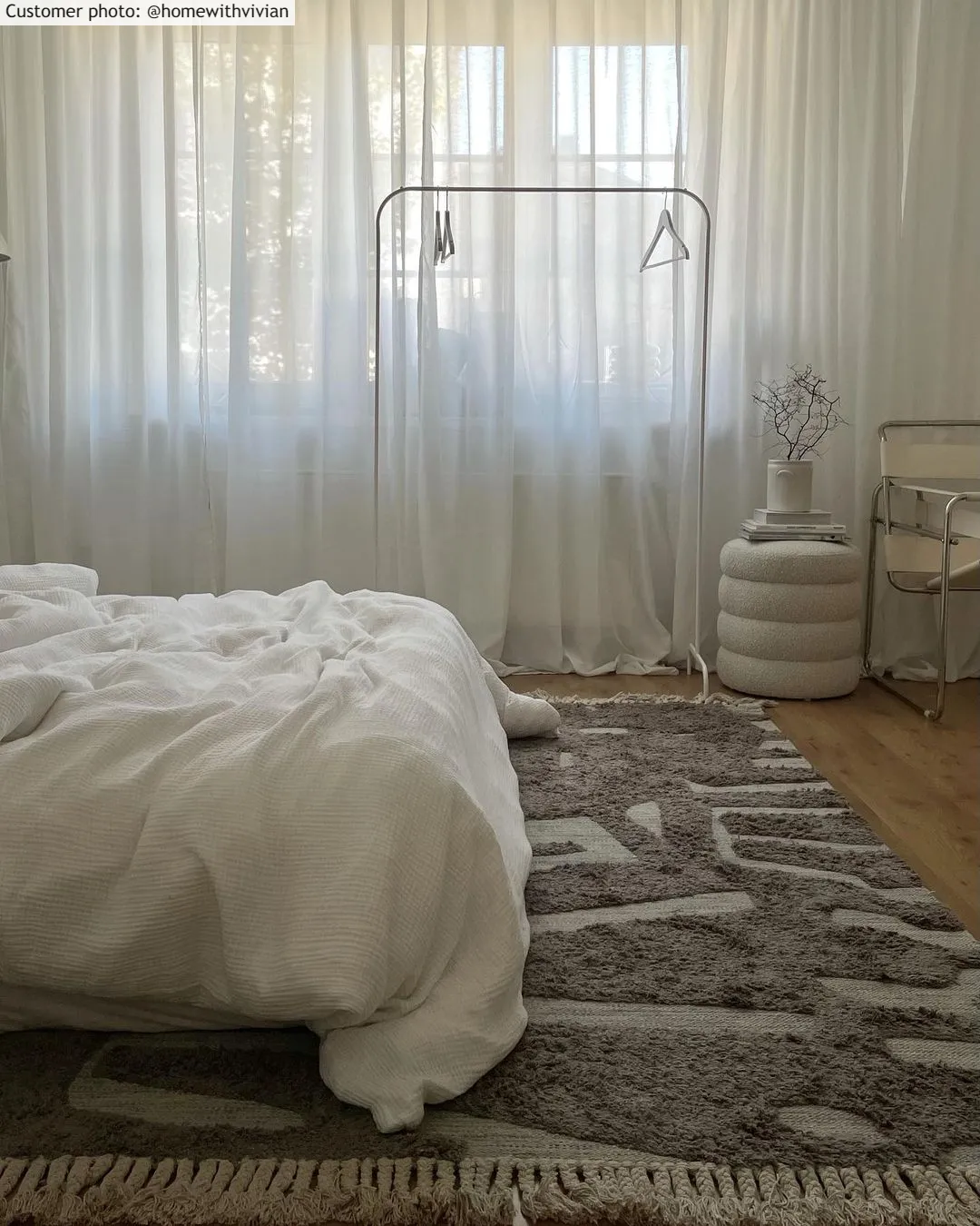 Tapis en coton - Split (gris)