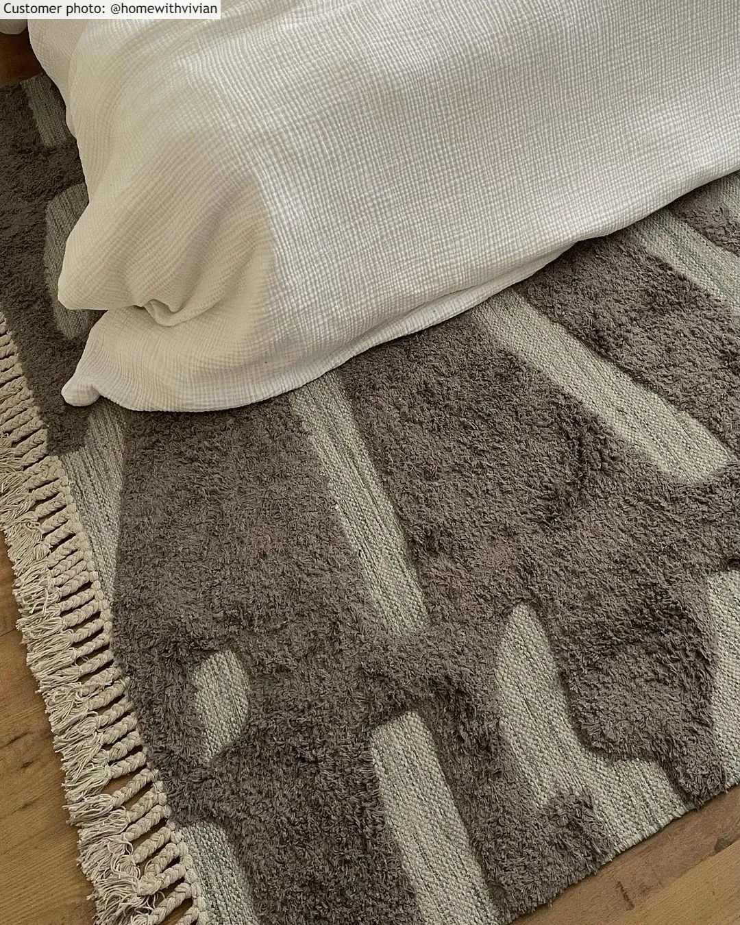 Tapis en coton - Split (gris)