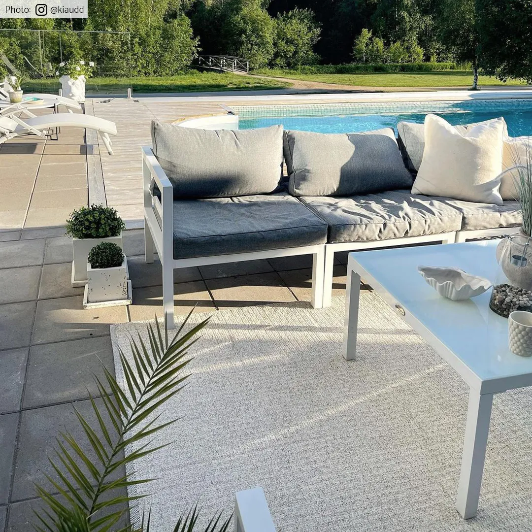 Tapis en plastique et fil - Horredsmattan Marion Mix (crème)