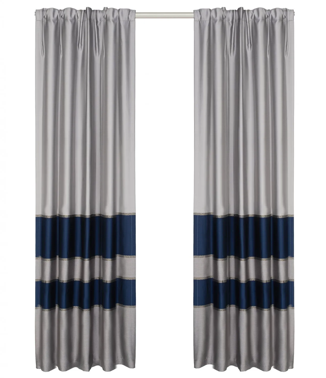 Rideau - Austin (gris/bleu)