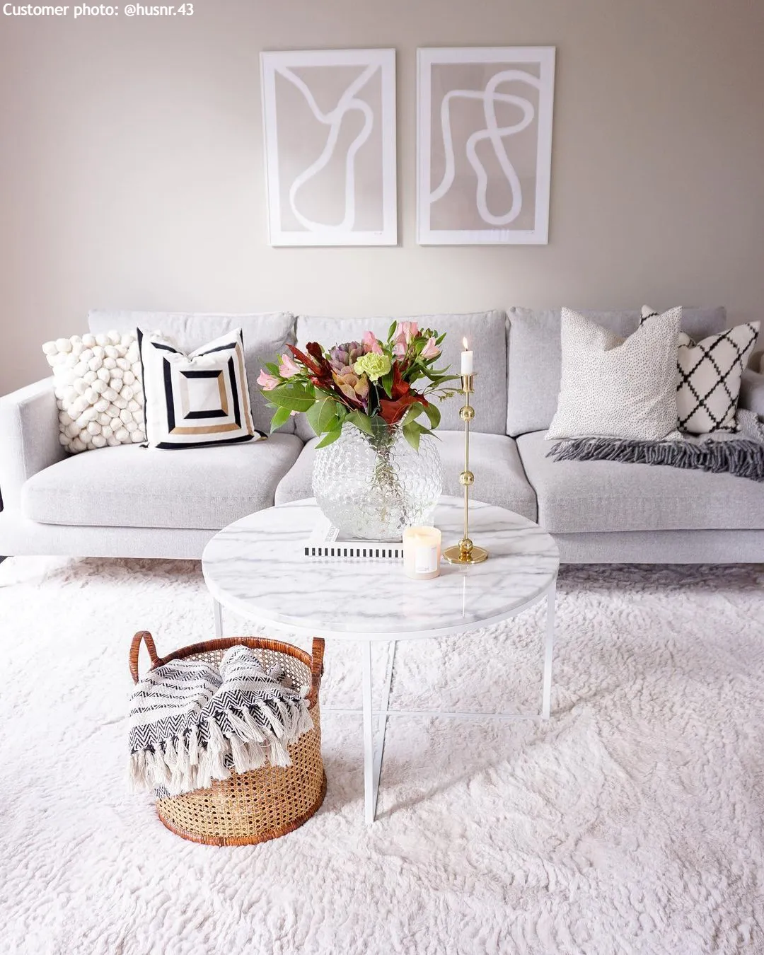 Tapis à poils longs - Cloud Super Soft (blanc cassé)
