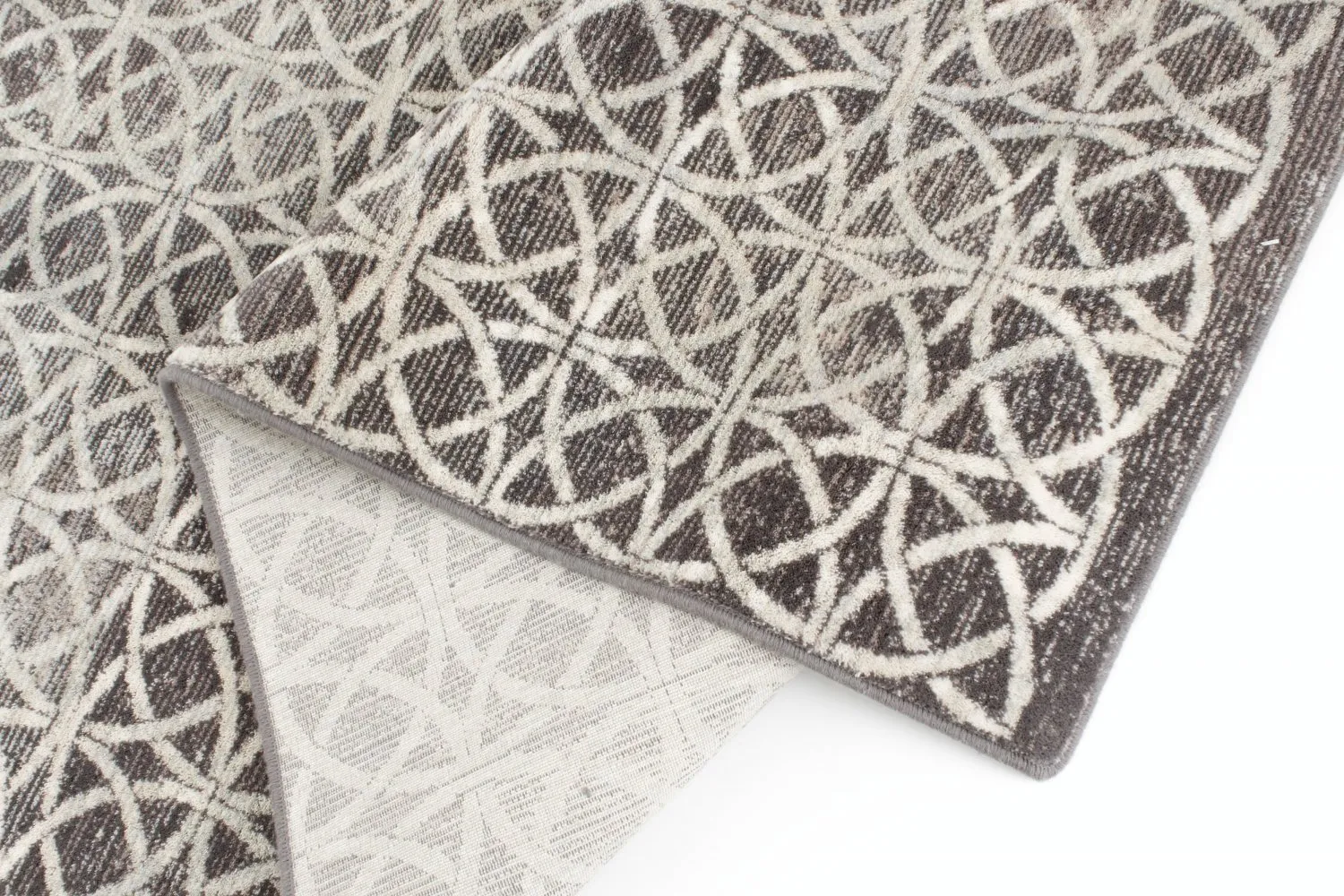 Tapis en laine - Abria (anthracite)