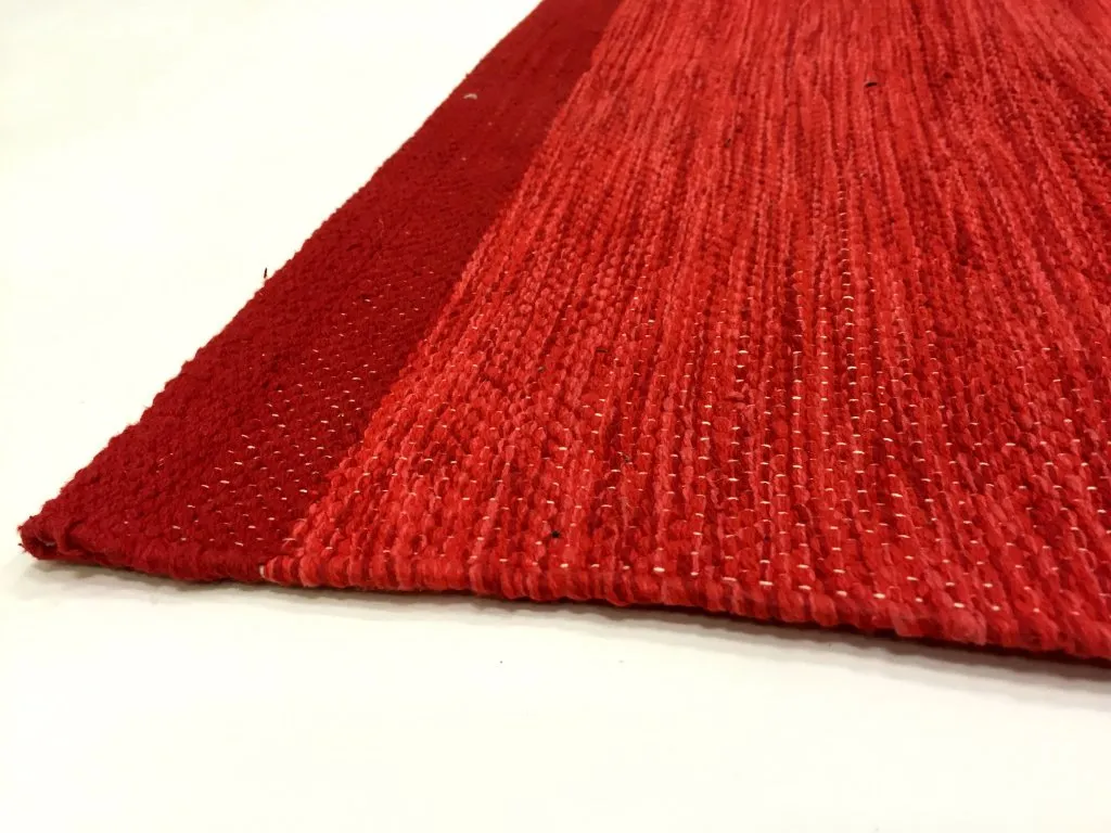 Tapis chiffons - Slite (rouge)