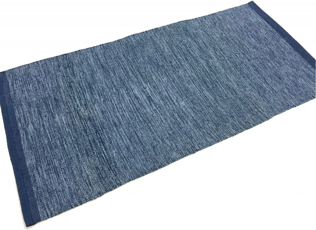 Tapis chiffons - Slite (bleu)